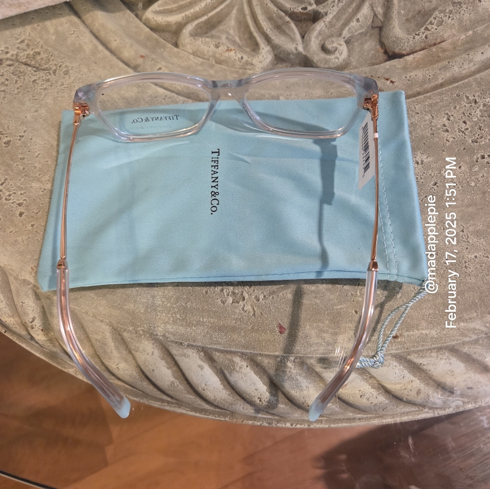 Tiffany & Co Eyeglass Frames Only TF2204 Rubedo Translucent Designer Luxury #157 - Picture 9 of 10
